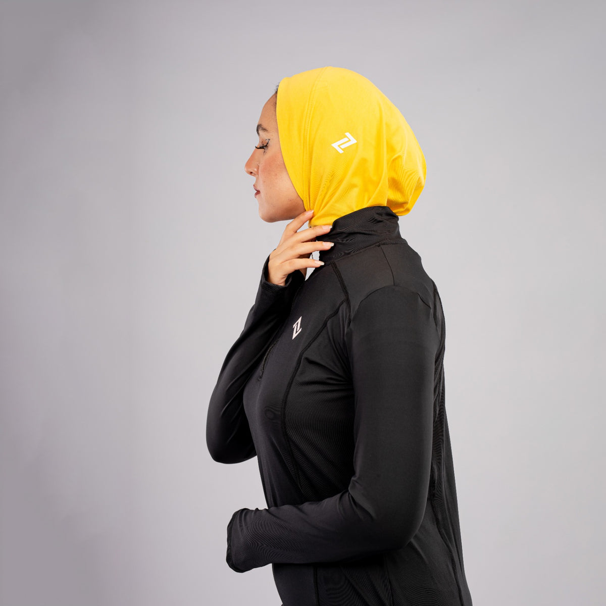 Women HIJAB, Sportive, Yellow